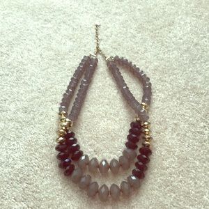 Talbots Black, Gray & Gold Necklace